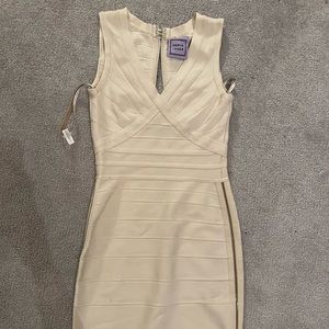 Off white small Herve Léger bandage dress